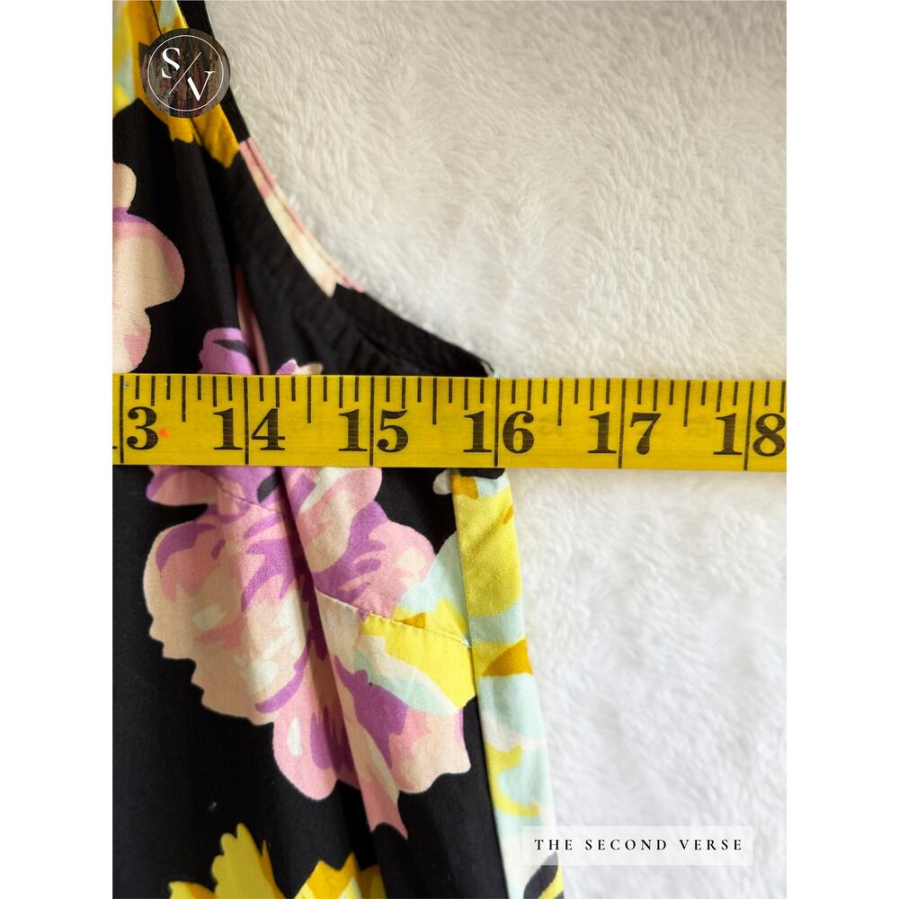 Who What Wear Black Boho Floral Maxi Dress Size Small - Picture 7 of 8